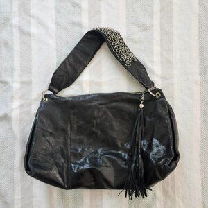 Y2K grunge black slouchy hobo bag